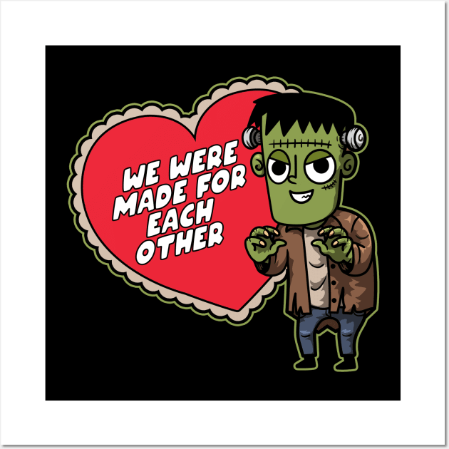 Monster Valentine Wall Art by NinthStreetShirts